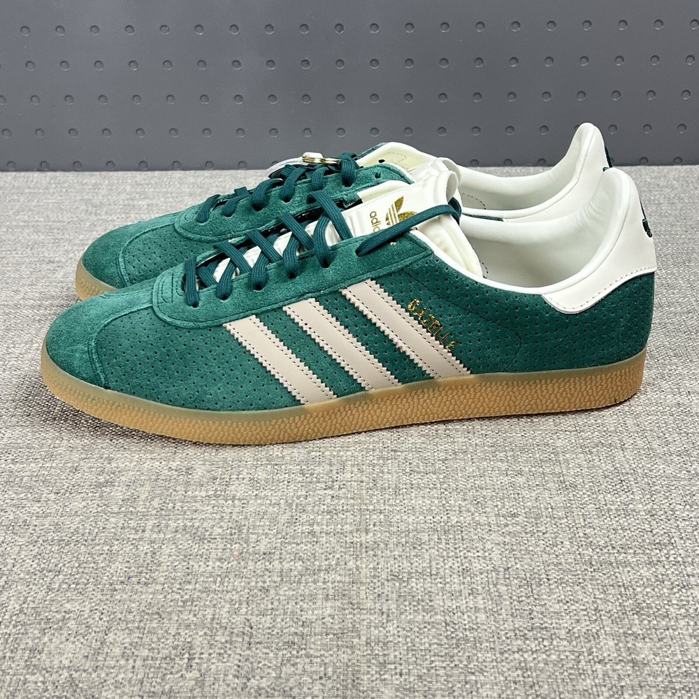 Adidas Gazelle Originals Men's Size 11 Green Wonder Beige Sneakers Shoes IF7154 - Picture 2 of 9